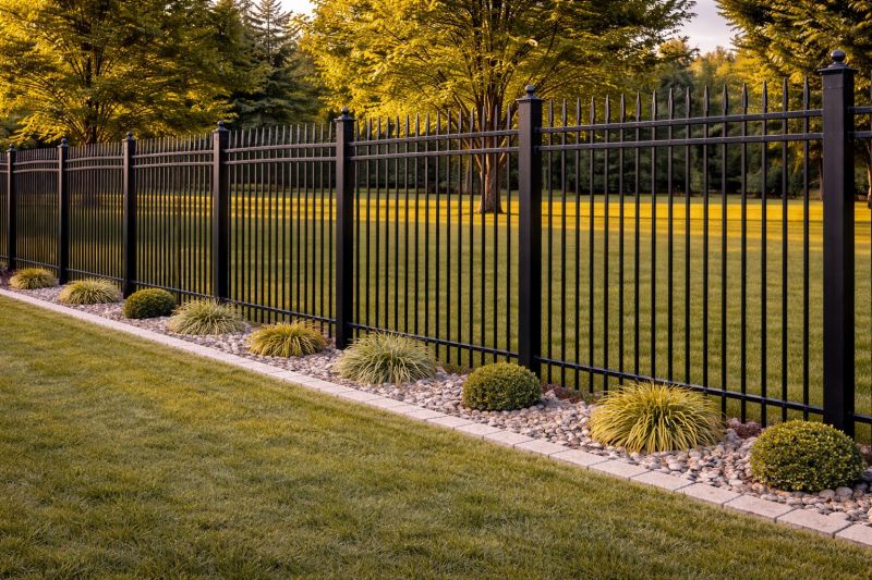 Black Metal Fence Installation in Kansas City, MO