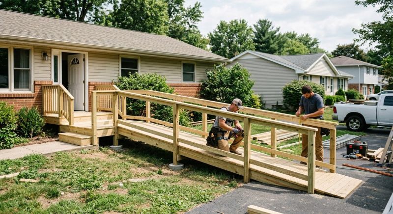 Handicap Ramp Installation in Conroe, TX