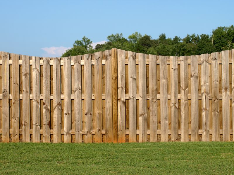 Wood Plank Fence Installation in Roseville, CA